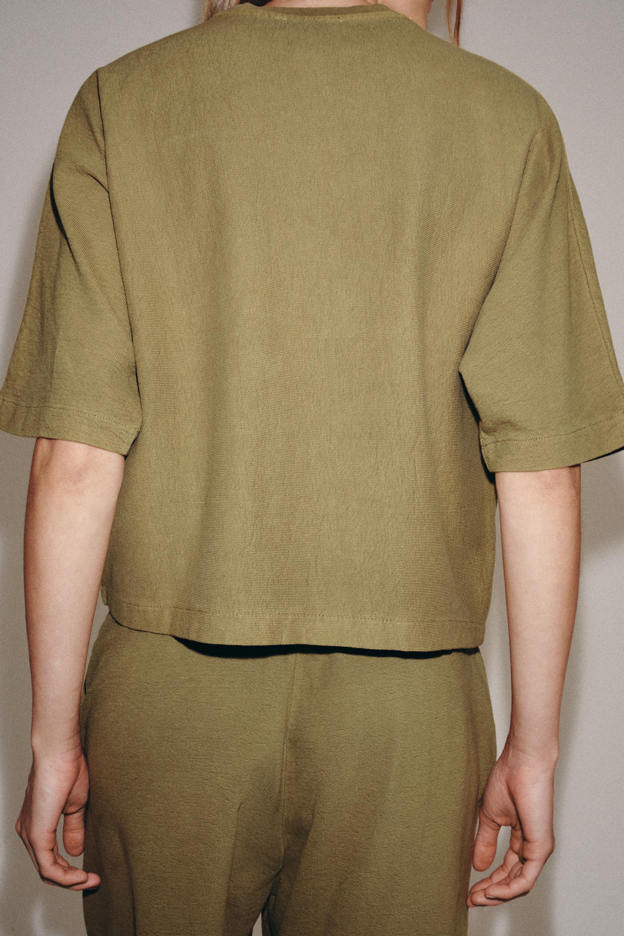 WASHED EFFECT SHORT SLEEVE T-SHIRT